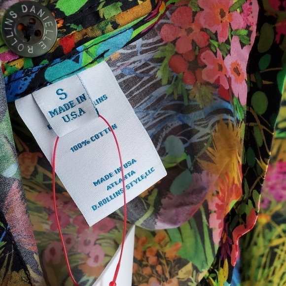 Danielle Rollins Julia Popover size S NWT - Picture 5 of 7